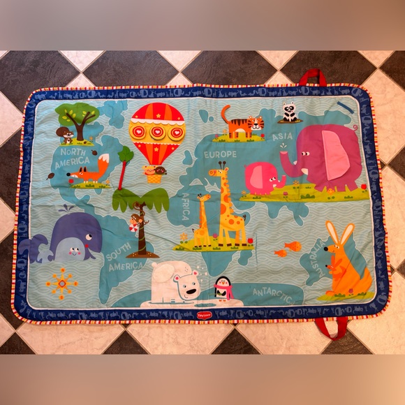 Tiny Love World Map Tummy Time Mat 🗺️👶🏻 - Picture 1 of 15